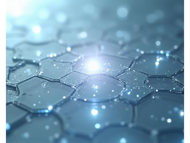 Abstract depiction of secure data flow, with shielded lines and lock icons in a calming, digital blue and green palette.